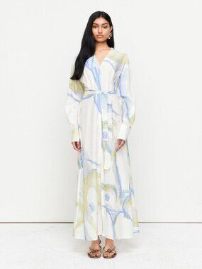ROMY ANOUK Shirt Cotton Silk Dress Size Large NWT